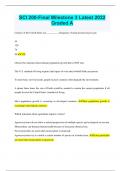 SCI 200-Final Milestone 3 Latest 2022 Graded A