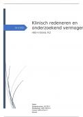 Stageportfolio&comma; GVE-2&period;PL2-17&comma; Praktijkleren 2&comma; CIJFER 8&comma;5 Dit document bevat klinisch redeneren en onderzoekend vermogen&period;