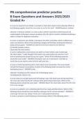 PN comprehensive predictor practice B Exam Questions and Answers 2022-2023 Graded A&plus;