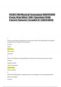 NURS 190 Physical Assessment MIDTERM Exam, Kim Hein | 100+ Questions With Correct Answers | Graded A+ (2023/2024)