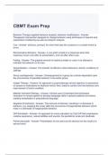 CBMT Exam Prep Questions and Answers