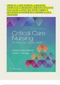 CRITICAL CARE NURSING- A HOLISTIC APPROACH 11TH EDITION MORTON FONTAINE TEST BANK LATEST 2023 WITH CORRECT QUESTIONS &ANSWER KEY GRADED A+|ALL CHAPTERS