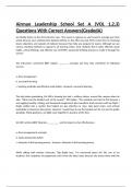  Airman Leadership School Set A (VOL 1,2,3) Questions With Correct Answers(GradedA)