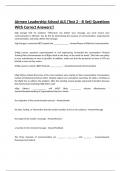 Airmen Leadership School ALS &lpar;Test 2 - B Set&rpar; Questions With Correct Answers&excl;&excl;