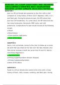 NURSING 201 EXAM QUESTIONS AND ANSWERS 100&percnt;CORRECT&sol;VERIFIED BEST GUARANTEED SUCCESS LATEST UPDATE 2023&sol;2024 RATED A&plus;