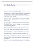 ICC Study Guide Questions and Answers Scored A&plus;