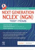 NEXT GENERATION NCLEX® (NGN) TEST ITEMS  QUESTIONS WITH 100% CORRECT ANSWERS