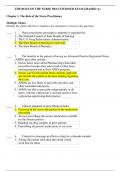 THE ROLE OF THE NURSE PRACTITIONER EXAM GRADED A&plus; Chapter 1&period; The Role of the Nurse Practitioner Multiple Choice Identify the choice that best completes the statement or answers the question&period; &lowbar;&lowbar;&lowbar;&lowbar; 1&period; Nurse practitioner prescriptive authority is regulated b