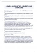 NCLEX-RN CHAPTER 5 QUESTION $  ANSWERS