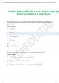 NSG5002 FINAL EXAM REAL SET ALL 100 QUESTIONS AND CORRECT ANSWERS | A GRADE PASS!!