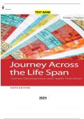 Journey Across the Life Span-Human Development and Health Promotion 6th Edition by Elaine U. Polan & Daphne R. Taylor - Complete Elaborated and Latest Test Bank. ALL Chapters(1-14) included and updated for 2023