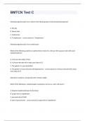BMTCN Test C questions with complete solutions graded A+