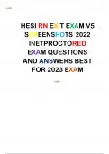 HESI RN EXIT EXAM V5 SCREENSHOTS 2022 INETPROCTORED EXAM QUESTIONS  AND ANSWERS BEST  FOR 2023 EXAM