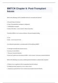 BMTCN Chapter 6 Post-Transplant Issues questions and answers graded A+