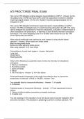 ATI proctored final exam