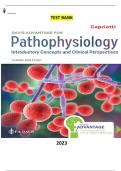 Davis Advantage for Pathophysiology-Introductory Concepts and Clinical Perspectives 3rd Edition by Theresa Capriotti - Complete Elaborated and Latest Test Bank. ALL Chapters(1-46) included and updated for 2023