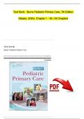 Test Bank for Burns Pediatric Primary Care 7th Edition by Dawn Garzon Maaks, Nancy Starr, Complete Chapters 1 - 46 (100% Verified by Experts)