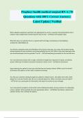 Prophecy health medical surgical RN A &vert; 70 Questions with 100&percnt; Correct Answers &vert; Latest Update &vert; Verified