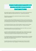 Prophecy health medical surgical RN A &vert; 70 Questions with 100&percnt; Correct Answers &vert; Latest Update &vert; Verified