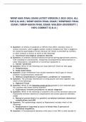 NRNP 6665 FINAL EXAM LATEST VERSION 2 2023-2024&comma; ALL  100 Q & ANS &sol; NRNP 6665N FINAL EXAM &sol; NRNP6665 FINAL  EXAM &sol; NRNP-6665N FINAL EXAM&colon; WALDEN UNIVERSITY &vert;  100&percnt; CORRECT Q & A &vert;