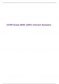 CCHP Exam With 100&percnt; Correct Answers