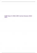 CCHP Exam &num;1 With 100&percnt; Correct Answers 2023-2024