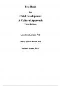 Test Bank For Child Development A Cultural Approach 3rd Edition By  Jeffery Jensen Arnett (All Chapters, 100% original verified, A+ Grade)