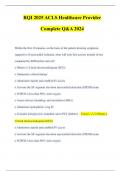 RQI 2025 ACLS Healthcare Provider Complete Q&A 2024