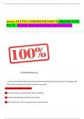 2023 ATI PN COMPREHENSIVE PREDICTOR REAL  EXAM 180 Questions and 100&percnt; Verified Correct Answers Graded A&plus;