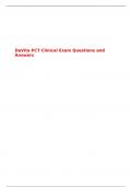 DaVita PCT Clinical Exam Questions and Answers
