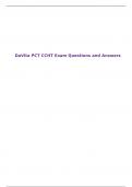 DaVita PCT CCHT Exam Questions and Answers