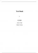 Test Bank For CJ 2022 1st Edition by James A. Fagin (All Chapters, 100% original verified, A+ Grade)