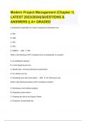 Project Management Professional Test Answers Solution guide 2023 &lpar; updated 2023&sol;2024&rpar; A&plus;  GRADED 100&percnt; VERIFIED&rpar; ALL BUNDLED TOGETHER&excl;&excl;&excl;&excl;