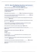 STCW - Basic Firefighting Questions And Answers &vert; 100&percnt; Correct Answers