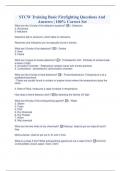 STCW Training Basic Firefighting Questions And Answers &vert; 100&percnt; Correct Set