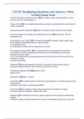 STCW Firefighting Questions And Answers &vert; With Verified Study Pack
