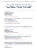 RHIA CERTIFICATION EXAM 2023-2024&period;ACTUAL EXAM WITH ALL 3 VERSIONS AND 100&percnt; CORRECT ANSWERS WITH RATIONALES&sol;A&plus;GRADED