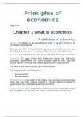 Summaries of principles of economics