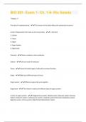 BIO 201- Exam 1- Ch. 1-6- Rio Salado Questions & Answers Solved 100% Correct!! 
