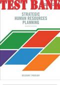 TEST BANK for Strategic Human Resources Planning by Monica Belcourt &lpar;Complete 14 Chapters &lowbar;Q&A&rpar;