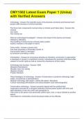 CMY1502 Latest Exam Paper 1 &lpar;Unisa&rpar; with Verified Answers