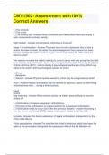 CMY1502- Assessment with100&percnt; Correct Answers