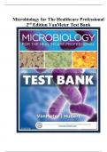 Microbiology for The Healthcare Professional 2nd Edition VanMeter Test Bank | Q&A (Rated A+) | 2023 Version