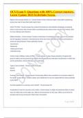 OCS Exam 5&colon; Questions with 100&percnt; Correct Answers&period; Latest Update 2023&sol;24&period;Definite Sccess&period;