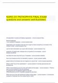 NURS 231 PATHOPHYS FINAL EXAM questions and answers well illustrated&period;