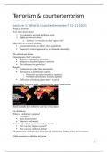 Terrorism & Counterterrorism Lecture notes + reading summary 
