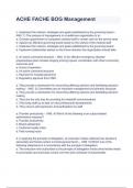 ACHE FACHE BOG Quality and Performance Questions And Answers Combined Package Deal