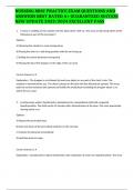 NURSING MISC PRACTICE EXAM QUESTIONS AND ANSWERS BEST RATED A&plus; GUARANTEED SUCCESS NEW UPDATE 2023&sol;2024 EXCELLENT PASS