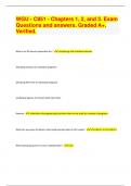 WGU - C851 - Chapters 1&comma; 2&comma; and 3&period; Exam Questions and answers&period; Graded A&plus;&period; Verified