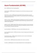 Azure Fundamentals &lpar;AZ-900&rpar; 135 Questions Correctly Answered To Score A&plus;